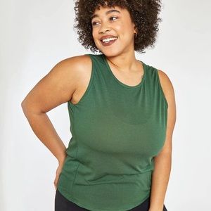 Oiselle Flyout Trail Tank Douglas Fir/Spruce 6